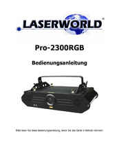 Laserworld Pro-2300RGB Bedienungsanleitung