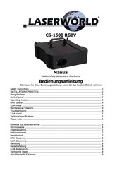 Laserworld CS-1500 RGBV Bedienungsanleitung