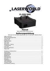 Laserworld CL-RGB 2000 Bedienungsanleitung
