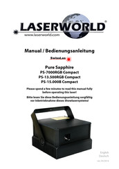 Laserworld SwissLas Pure Sapphire PS-15.000B Compact Bedienungsanleitung