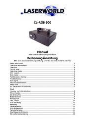 Laserworld CL-RGB 600 Bedienungsanleitung