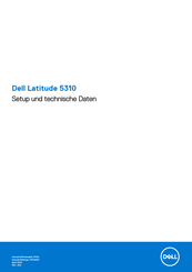 Dell Latitude 5310 Einrichtung Und Technische Daten
