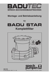Speck-Pumpen BADU TEC BADU STAR Serie Montage- Und Betriebsanleitung