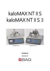 BAQ kaloMAX NT II S 3 Handbuch