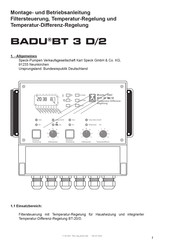 Speck-Pumpen BADU BT 3 D/2 Montage- Und Betriebsanleitung