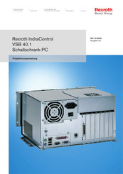 Bosch Rexroth IndraControl VSB 40.1 Projektierungsanleitung