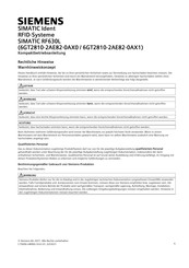 Siemens SIMATIC RF630L Kompaktbetriebsanleitung