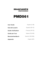 Marantz professional PMD561 Benutzerhandbuch