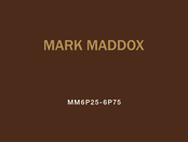 Mark Maddox MM6P25-6P75 Bedienungsanleitung