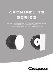 Cabasse ARCHIPEL 13-Serie Betriebsanleitung