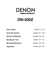 Denon Professional DN-300Z Benutzerhandbuch