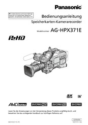 Panasonic AG-HPX371E Bedienungsanleitung
