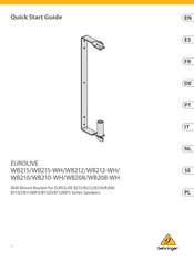 Behringer Eurolive WB215-WH Kurzanleitung