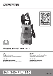 Parkside PHD 110 D1 Anwenderhandbuch- Originalbetriebsanleitung