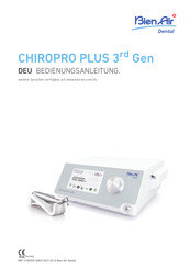 Bien Air CHIROPRO PLUS 3rd Gen Bedienungsanleitung