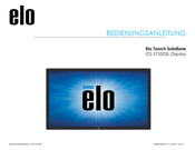 Elo Touch Solutions ET5503L Bedienungsanleitung