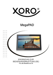 Xoro MegaPAD Ergänzung Zur Bedienungsanleitung