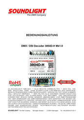 SoundLight DMX/DSI Decoder 3804D-H Mk1.0 Bedienungsanleitung