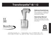 BrandTech Scientific BRAND Transferpette-8 Gebrauchsanleitung