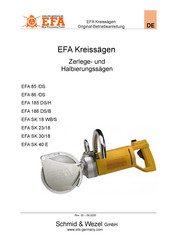 Schmid & Wezel EFA 185 DS/H Originalbetriebsanleitung