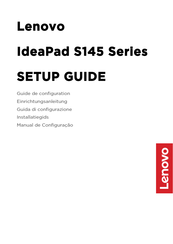 Lenovo IdeaPad S145 Series Einrichtungs- Und Installationsanleitung