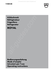 V-Zug ROYAL Bedienungsanleitung