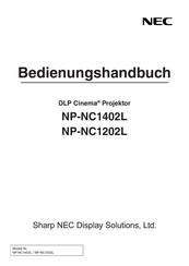 NEC NP-NC1402L Bedienungshandbuch