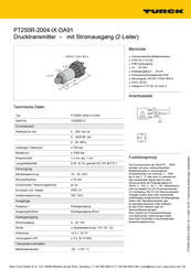 Turck PT250R-2004-IX-DA91 Bedienungsanleitung