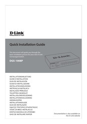 D-Link DGS-1008P Installationsanleitung
