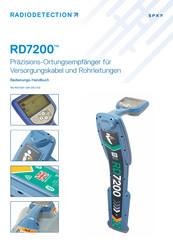 Radiodetection RD7200 Bedienungshandbuch