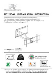 Mounting Dream MD2285-XL Installationsanweisungen