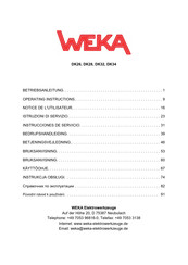 Weka DK32 Betriebsanleitung