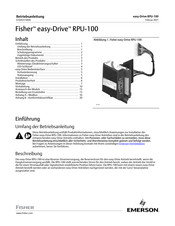 Emerson Fisher easy-Drive RPU-100 Betriebsanleitung