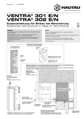 Hautau VENTRA 301 E/N Zusatzanleitung