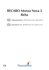 Thomashilfen RECARO Monza Nova 2 Reha Gebrauchsanweisung