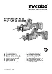 Metabo SSE 18LTX BL Compact Originalbetriebsanleitung/Ersatzteilliste