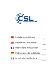 CSL Speed N90240 Installationsanleitung