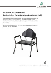 Cobi Rehab XXL-Rehab Patient Chair Gebrauchsanleitung