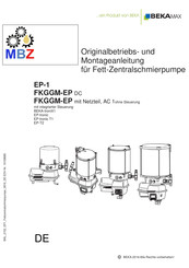 MBZ FKGGM-EP Original - Betriebs- Und Montageanleitung