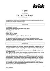 Krick 1940 Chris-Craft 19 Barrel Back Bauanleitung