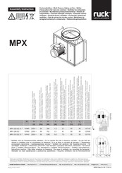Ruck Ventilatoren MPX 315 E2 21 Bedienungsanleitung