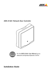 Axis Communications A1601 Installationsanleitung