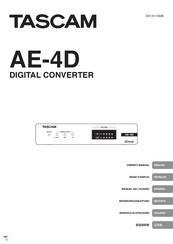 Tascam AE-4D Bedienungsanleitung