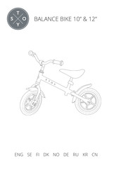 stoy BALANCE BIKE 10 Bedienungsanleitung