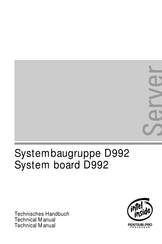 Siemens Nixdorf D992 Technisches Handbuch