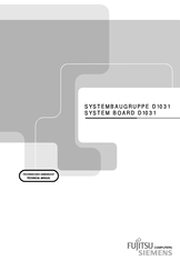Siemens Nixdorf D1031 Technisches Handbuch