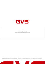 GVS AVW203SE Bedienungsanleitung