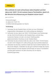 Jabra Pro 920 Mono Kurzanleitung