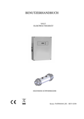 POOL TECHNOLOGIE MINISALT 30 Benutzerhandbuch
