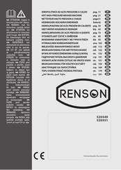 Renson 520551 Bedienungsanleitung